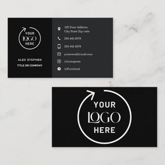 Social Media Icons Visitekaartje (Voorkant / Achterkant)