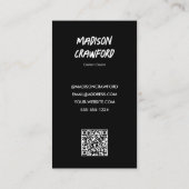 Social Media Influencer QR-code Visitekaartje (Achterkant)