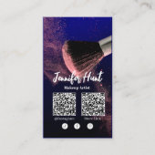 Social Media Influencer Trendy Style QRcode Visitekaartje (Voorkant)