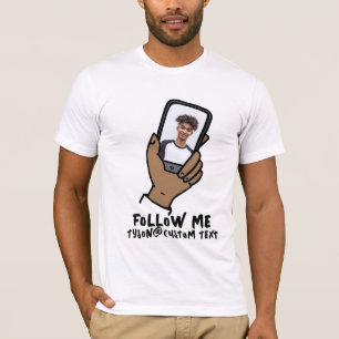 Social Media Influencer Volger telefoon foto T-shirt