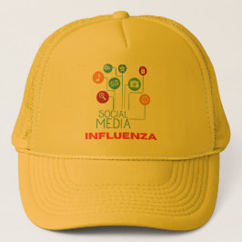 "Social Media Influenza" Grappig Trucker Pet