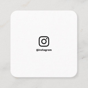 Social media Instagram foto's minimale fotografie Contactkaartje