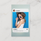 Social Media Instagram profiel Stijl Visitekaartje (Achterkant)