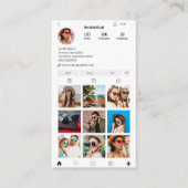Social Media Instagram profiel Stijl Visitekaartje (Voorkant)