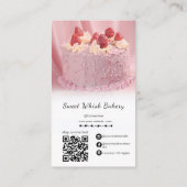 Social Media Instagram Schattige Roze Bakkerij Visitekaartje (Achterkant)