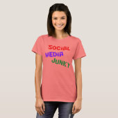 Social Media Junky T-shirt (Voorkant volledig)