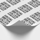 Social Media Killed Romance Cadeaupapier (Hoek)
