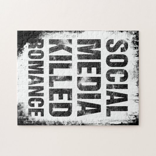 Social Media Killed Romance Legpuzzel (Horizontaal)