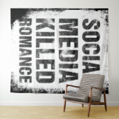 Social Media Killed Romance Wandkleed (In Situ (horizontaal))