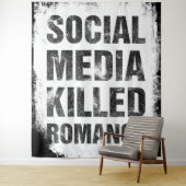 Social Media Killed Romance Wandkleed (In situ)