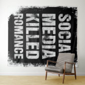Social Media Killed Romance Wandkleed (In Situ (horizontaal))