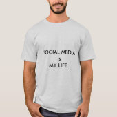 Social Media Life T-shirt (Voorkant)