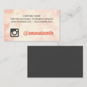 Social Media Logo | Achtergrond in waterverf Visitekaartje (Voorkant / Achterkant)