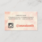 Social Media Logo | Achtergrond in waterverf Visitekaartje (Voorkant)