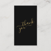 Social media logo’s, zwart en goud informatiekaartje (Voorkant)