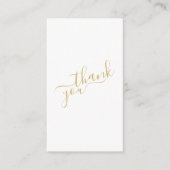 Social media logo's goud en wit klantenorder informatiekaartje (Voorkant)