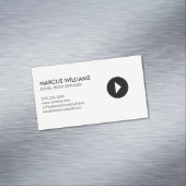 Social Media Manager Afspeelicoon Magnetisch Visitekaartje (Voorbeeld)