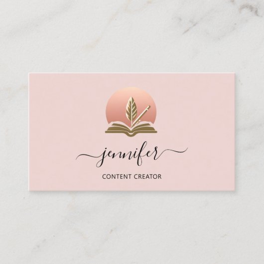 Social Media Manager Content Creator Logo QR-code Visitekaartje (Voorkant)