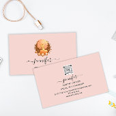 Social Media Manager Content Creator Logo QR Roze Visitekaartje