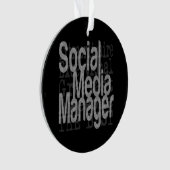 Social Media Manager Extraordinaire Ornament (voorkant)