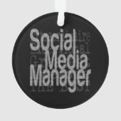 Social Media Manager Extraordinaire Ornament (achterkant)