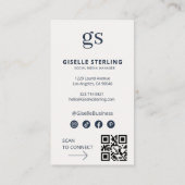 Social Media Manager Foto Social Media QR-code Visitekaartje (Achterkant)
