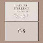 Social Media Manager Luxury Neutral Modern Visitekaartje