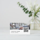 Social Media Manager QR Code Logo Social Media Visitekaartje (Staand voorkant)