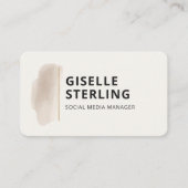 Social Media Manager  Visitekaartje (Voorkant)