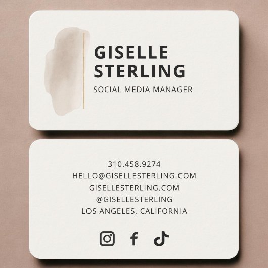 Social Media Manager  Visitekaartje