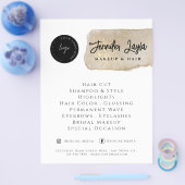 Social Media Modern Gouden Logo QR Code Minimalist Flyer (Enkel)