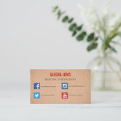 SOCIAL MEDIA MUSICUS YOUTUBE VISITEKAARTJE (Staand voorkant)