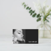 Social Media Networking pictogrammen Foto Visitekaartje (Staand voorkant)