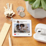 Social Media Nieuwheid Foto en Tekst Sjabloon Sleutelhanger<br><div class="desc">Social media novelty style sleutelhanger van Ricaso - een eenvoudige maar leuke sleutelhanger - voeg je favoriete foto's en hashtags toe aan deze sjabloon</div>