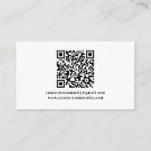 Social Media Pagina Foto QR Code Visitekaartje (Achterkant)