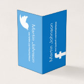 Social media pagina's kleurrijke info cover visitekaartje (Buitenkant)