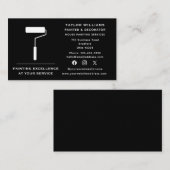 Social Media Paint Roller House Painting Services Visitekaartje (Voorkant / Achterkant)