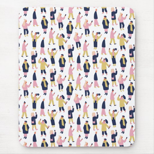 Social Media People Patroon Muismat (Voorkant)