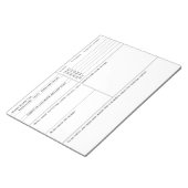 Social Media Pins Tracker voor Maandelijkse Planni Notitieblok (Schuin)