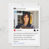 Social Media Post Foto Afstuderen Aankondiging (Voorkant)