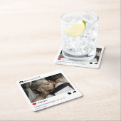 Social media post foto bruiloft kartonnen onderzetters (Insitu)