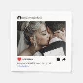 Social media post foto bruiloft servet (Voorkant)