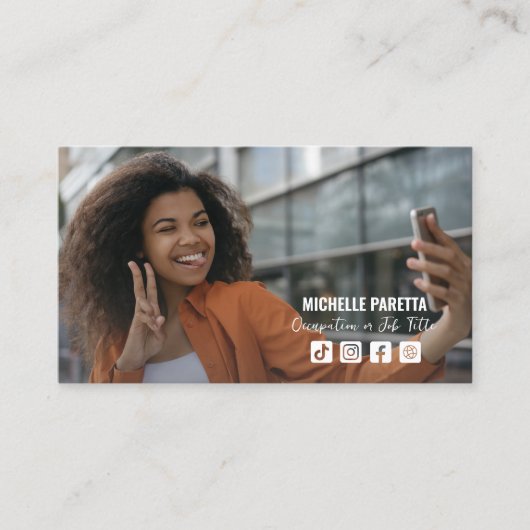 Social Media profiel foto Visitekaartje (Voorkant)