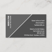 Social Media profiel foto Visitekaartje (Achterkant)