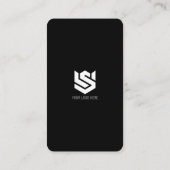 Social Media Profiles QR Code Logo Modern Simple Visitekaartje (Achterkant)