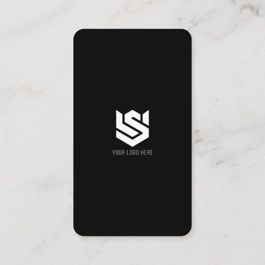 Social Media Profiles QR Code Logo Modern Simple Visitekaartje (Achterkant)