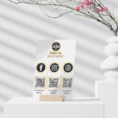 Social Media QR Code Acryl Sign - Aangepaste schoo Bord