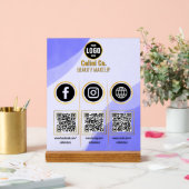 Social Media QR Code Acryl Sign - Aangepaste schoo Bord (Huwelijk)