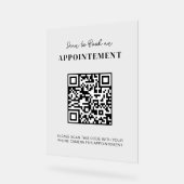 Social Media QR Code Beauty Business Salon Betalin Acryl Bord (Hoek)