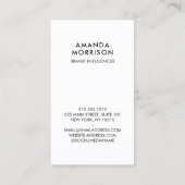 Social Media QR Code Foto toevoegen Zwart verticaa Visitekaartje (Achterkant)